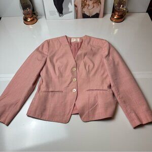 Country Sophisticated  Collarless Cropped Blazer